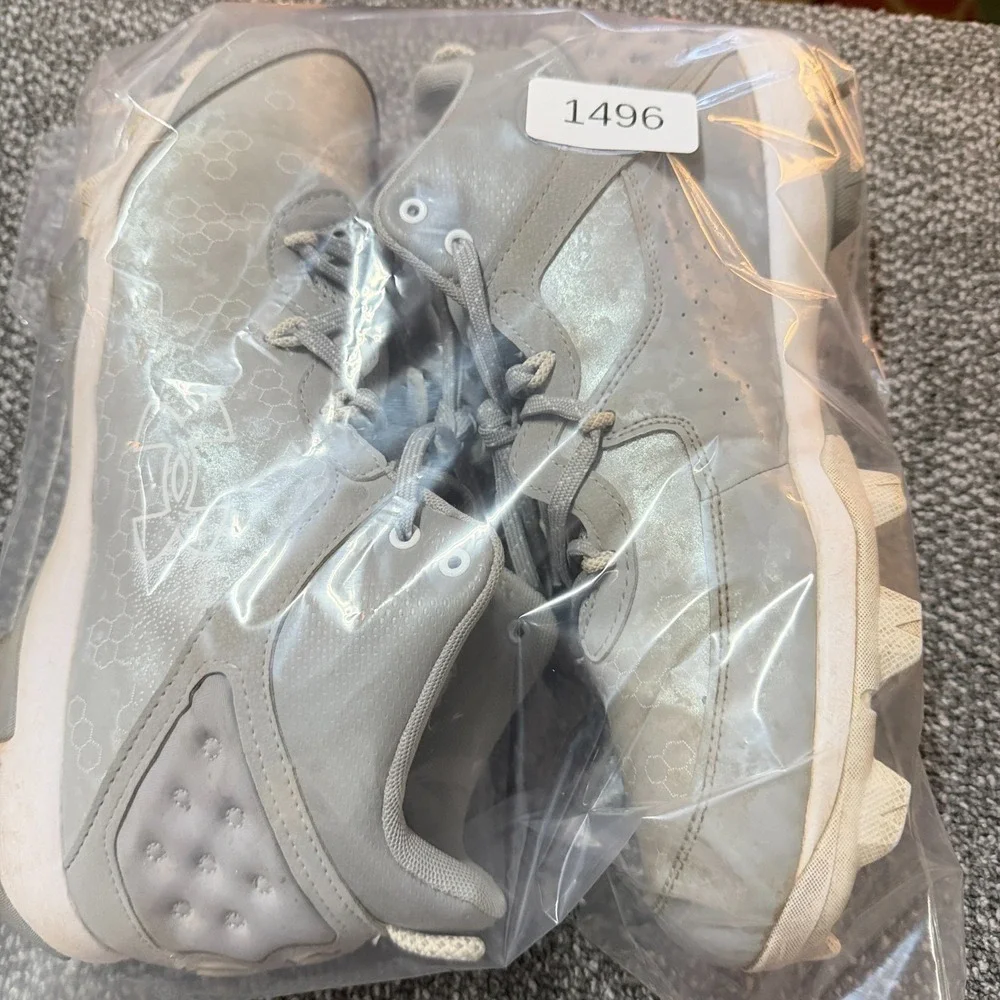 Under‎ Armour Harper 8 Mid RM Baseball Cleats Grey Metallic Mens Size 11.5